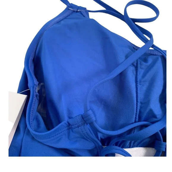 La Blanca Tummy Control Island Goddess One Piece Swimsuit Capri Blue Size 6 NWT - Picture 7 of 8